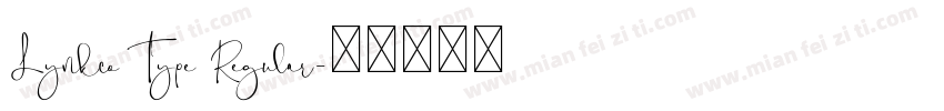 Lynkco Type Regular字体转换